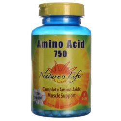 Nature's Life Aminoácidos 750 mg 100 Cápsulas - Suporte Essencial