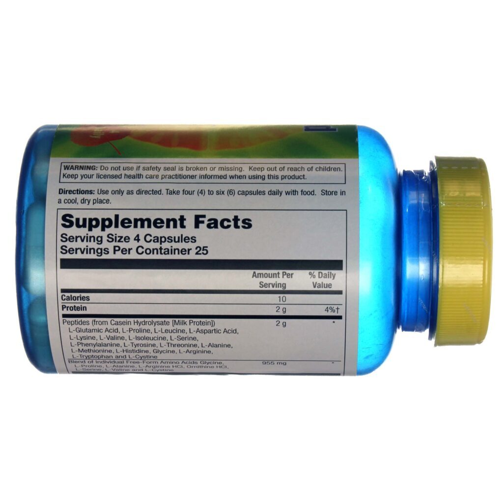 Nature's Life Aminoácidos 750 mg 100 Cápsulas - Suporte Essencial - Imagem 2