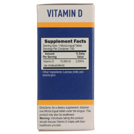 Superior Source, Vitamina D3 10.000 UI - 100 Tabletes Microlingual - Image 2