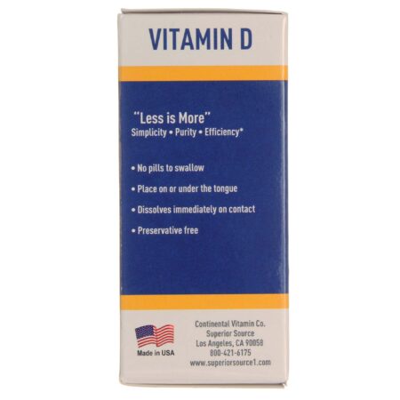 Superior Source, Vitamina D3 10.000 UI - 100 Tabletes Microlingual - Image 4