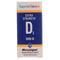 Vitamina D3 Superior Source 5.000 UI – 100 Tabletes Microlingual