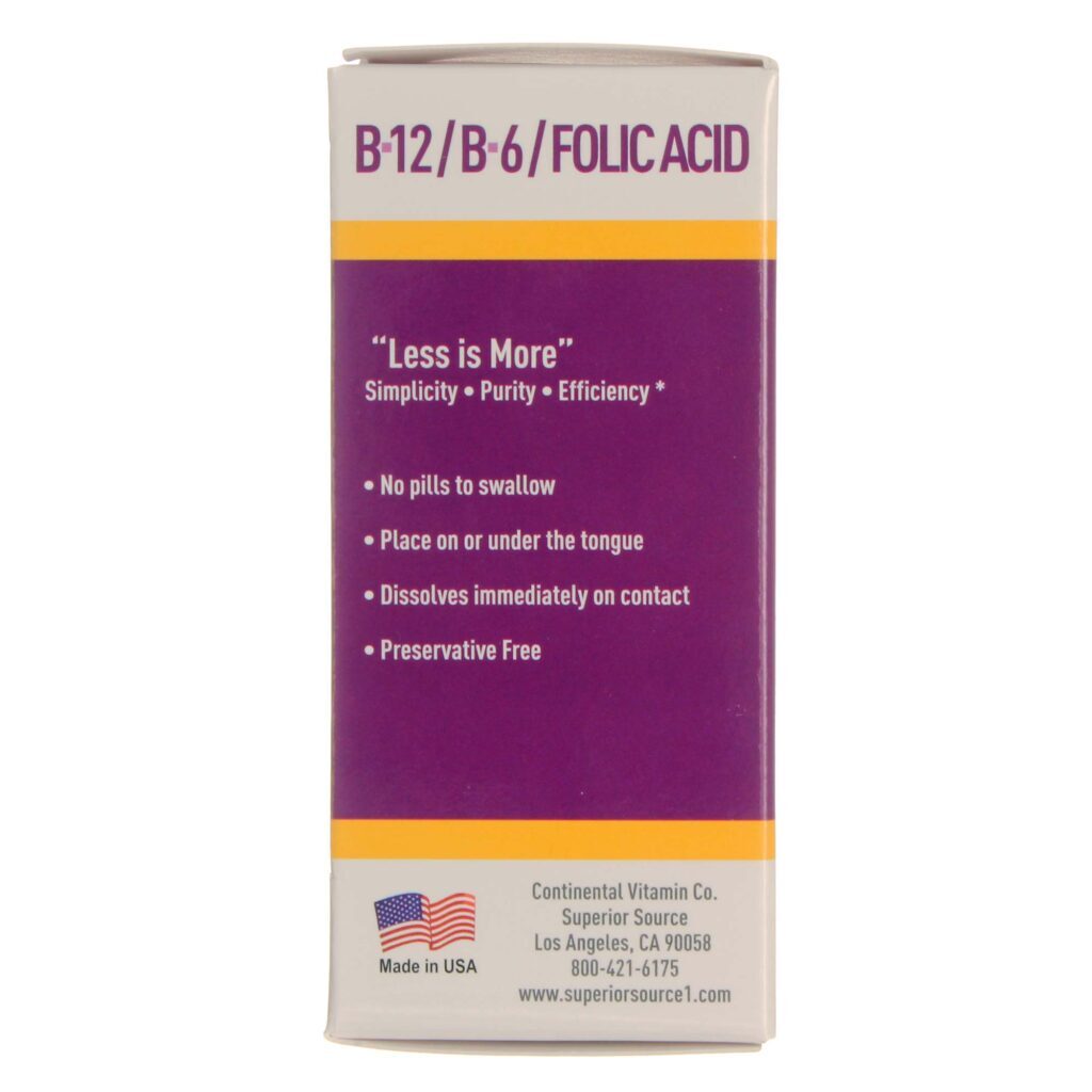 Superior Source Vitamina B-12 1.000mcg e Ácido Fólico 800mcg - 60 Micro-Tabletes para Energia e Saúde Mental - Imagem 4