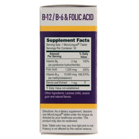 Superior Source No Shot B12 10.000 mcg com B6 e Ácido Fólico - 30 Tabletes para Energia e Vitalidade - Imagem 2