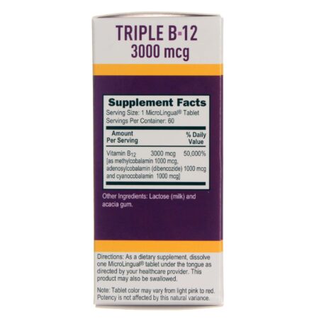 Superior Source, No Shot Triplo B-12 - 60 Tabletes - Image 2