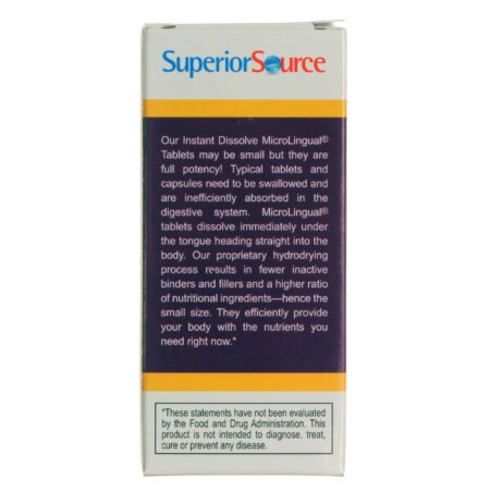 Superior Source, No Shot Triplo B-12 - 60 Tabletes - Image 3