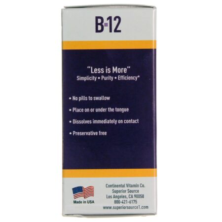 Superior Source , No Shot B12 - 10,000 mcg- 30 Tabletes - Image 4