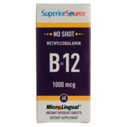 Vitamina B12 Superior Source No Shot 1.000 mcg Metilcobalamina - 60 Tabletes Solúveis