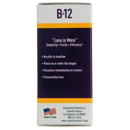 Vitamina B12 Superior Source No Shot 1.000 mcg Metilcobalamina - 60 Tabletes Solúveis - Imagem 4