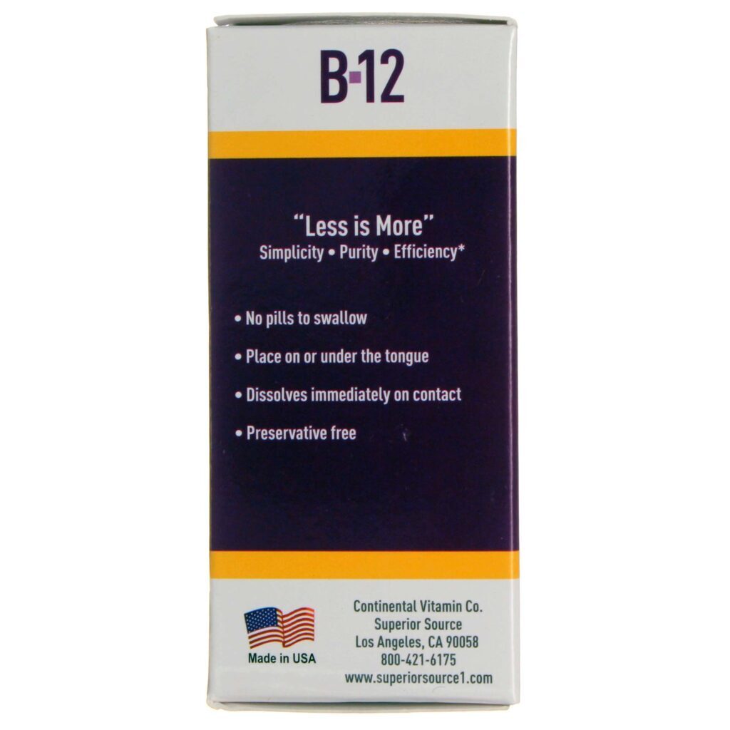 Vitamina B12 Superior Source No Shot 1.000 mcg Metilcobalamina - 60 Tabletes Solúveis - Imagem 4