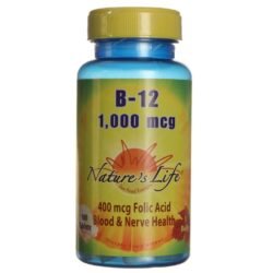Nature's Life Vitamina B12 1000 mcg 100 Tabletes: Energia e Bem-Estar Diário