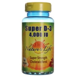 Nature's Life Super D-3 4000 UI - Vitamina D Essencial 100 Cápsulas
