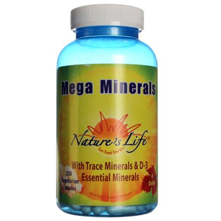 Nature's Life, Mega Minerais Com Ferro - 250 Cápsulas