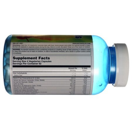 Nature's Life Mega Minerais Com Ferro - 250 Cápsulas: Essencial para Vitalidade e Bem-Estar - Imagem 2
