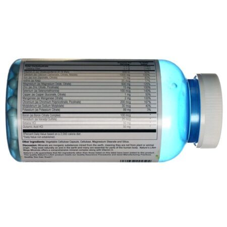 Nature's Life Mega Minerais Com Ferro - 250 Cápsulas: Essencial para Vitalidade e Bem-Estar - Imagem 3