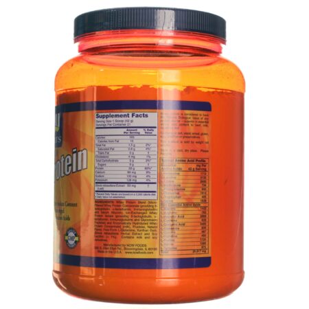 Whey Proteína Now Foods Prêmio Baunilha 2 lbs (908g) - Image 2