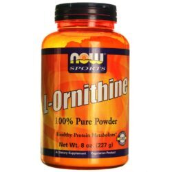 L-Ornitina em Pó Now Foods 100% Pura - 227g: Energia e Recuperação Muscular para Você