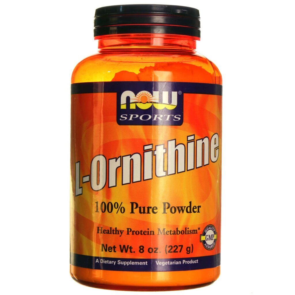L-Ornitina em Pó Now Foods 100% Pura - 227g: Energia e Recuperação Muscular para Você