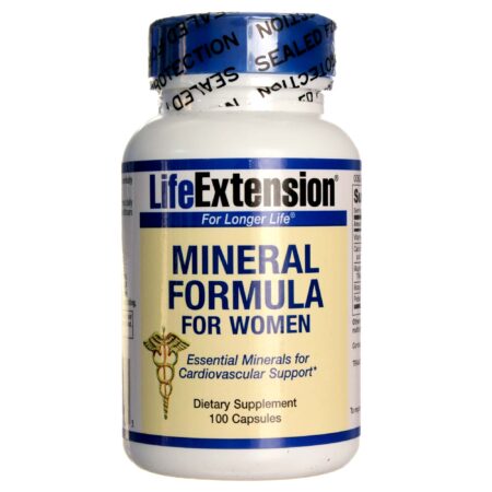 Life Extension Fórmula Mineral para Mulheres 100 Cápsulas