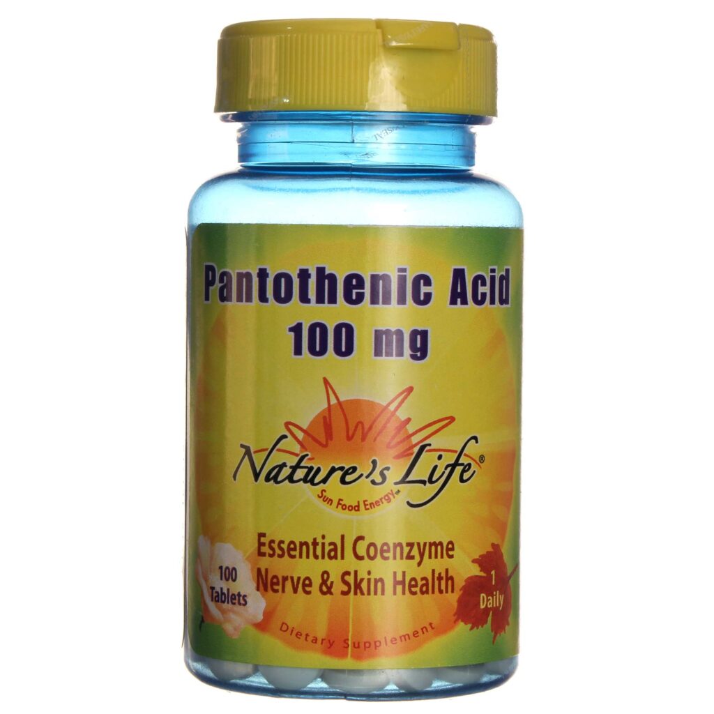 Nature's Life Ácido Pantotênico 100mg - 100 Comprimidos: Energia e Bem-Estar Diário no Brasil
