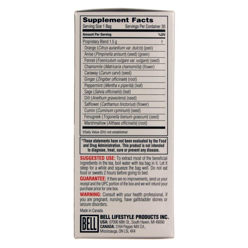 Bell Chá Digestivo 30 Saquinhos - Alívio Natural para o Bem-Estar Intestinal - Imagem 2