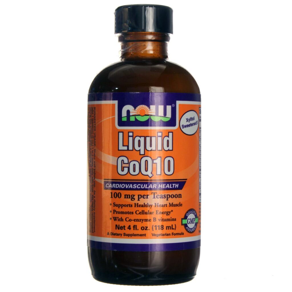 Now Foods CoQ10 Líquido Sabor Laranja 118ml - Energia e Antioxidante Poderoso