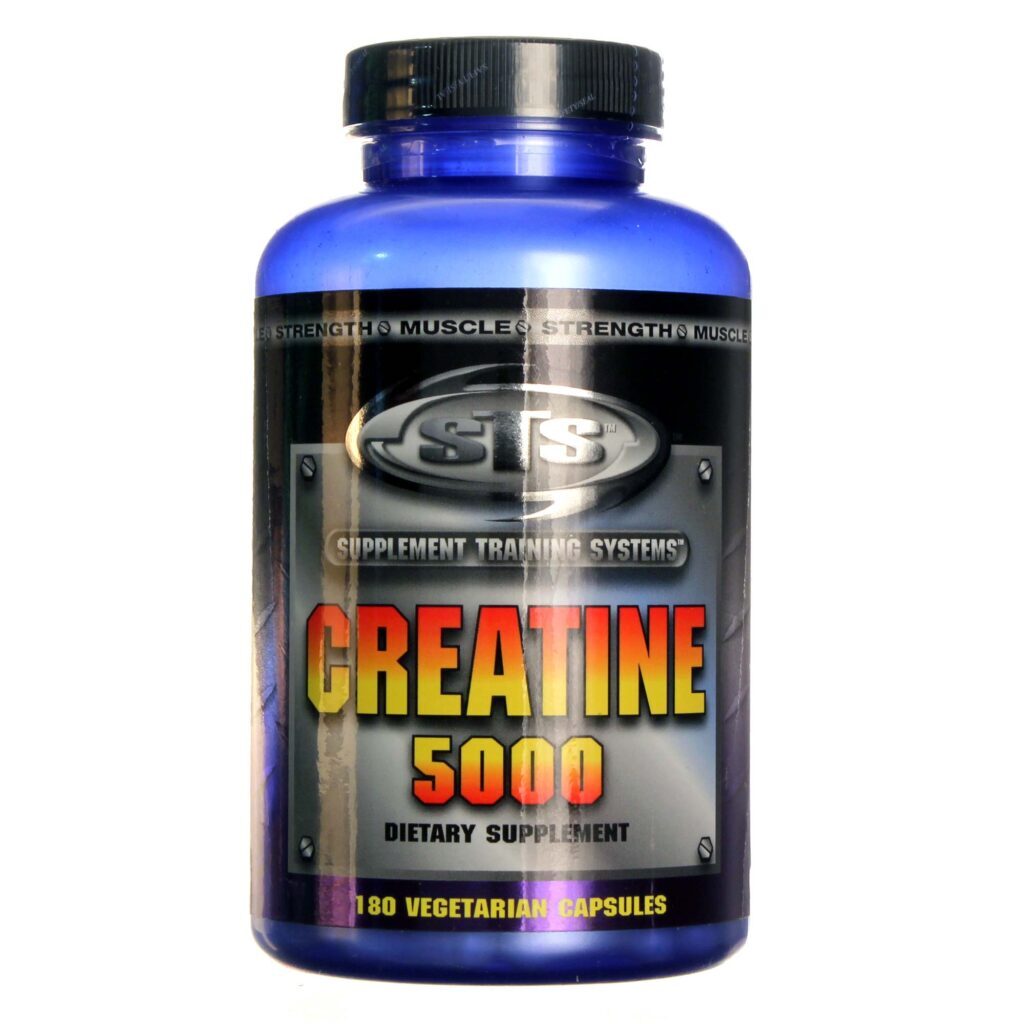 Supplement Training Systems Creatina 5000 - 180 Cápsulas Vegetarianas: Energia e Desempenho Máximos