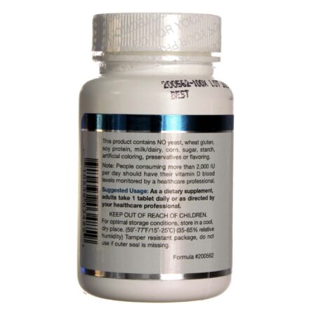 Douglas Labs, Vitamina D 5000 IU - 100 Tabletes - Image 3