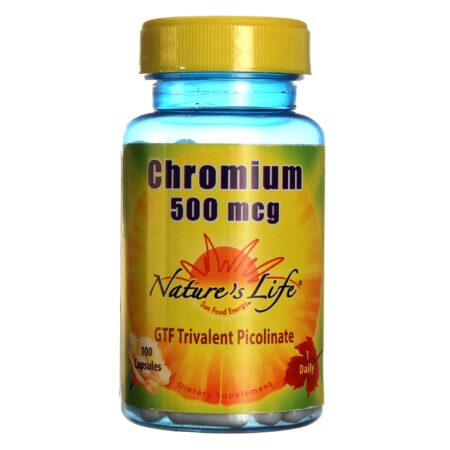 Nature's Life Cromo 500 mcg 100 Cápsulas