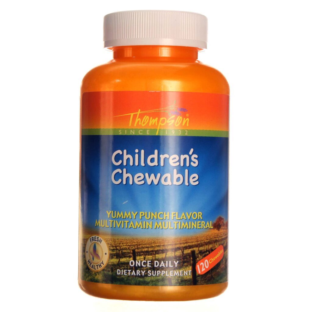 Thompson Multivitamínico Mastigável para Crianças - 120 Mastigáveis Essenciais