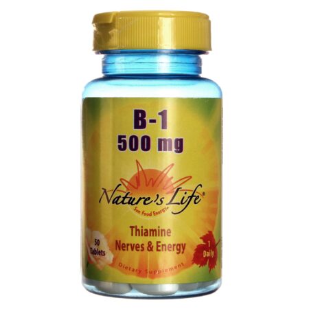 Nature's Life, Vitamina B-1 500 mg - 50 Tabletes