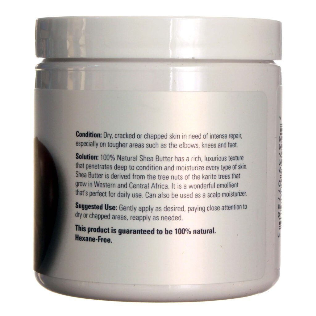 Now Foods Manteiga de Karité 100% Natural 207 ml: Hidratação Profunda e Nutrição Pura para Pele e Cabelos - Imagem 2