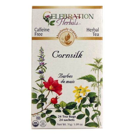 Celebration Herbals Herbal Tea, Chá de Seda de Milho - 24 Saquinhos de Chá