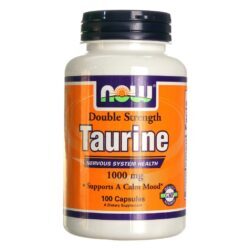 Taurina 1000mg Now Foods 100 Cápsulas: Energia e Recuperação Muscular