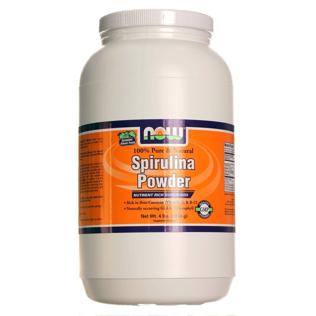 Now Foods Spirulina em Pó 1.814g - Energia e Nutrição Pura para o Seu Dia