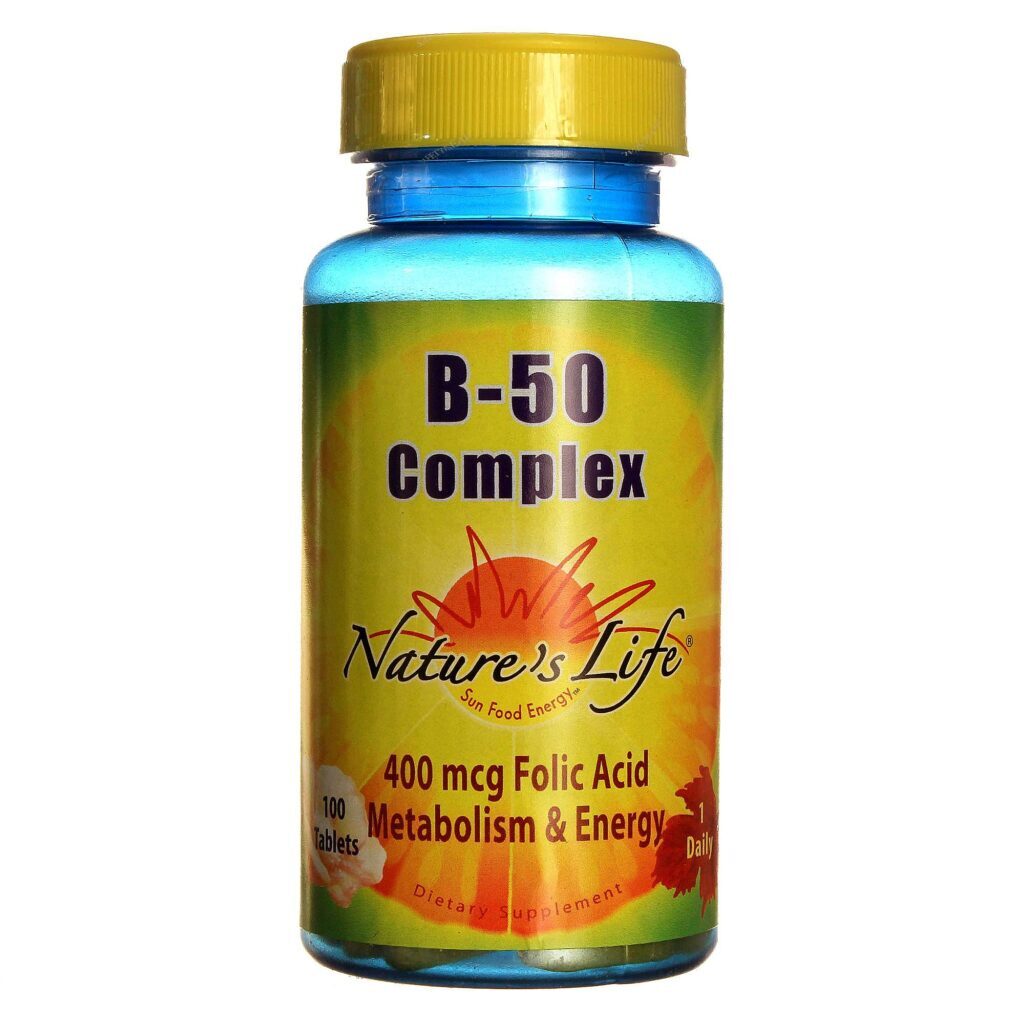 Nature's Life B-50 Complex 100 Tabletes: Energia e Bem-Estar Diário