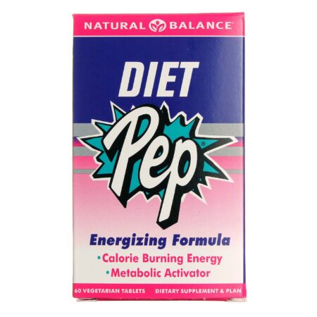 Natural Balance, Diet Pep® Fórmula Energizante - 60 Tabletes