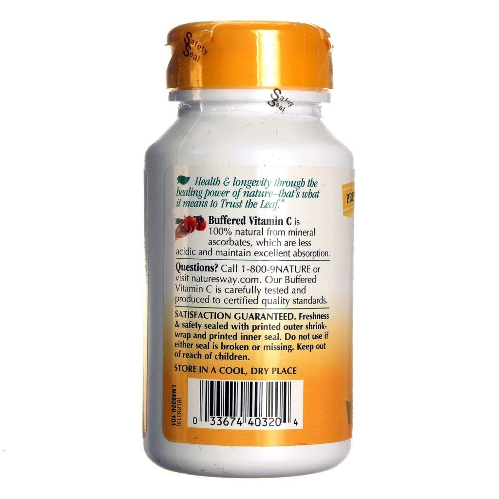 Nature's Way C-500 Vitamina C 500mg - 100 Cápsulas: Imunidade e Energia para o Seu Dia a Dia - Imagem 3