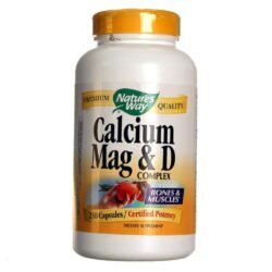 Nature's Way Mag Cálcio e D Complexos 250 Cápsulas: Saúde Óssea e Imunidade Fortalecidas