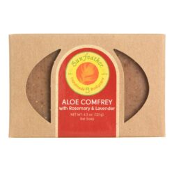 Sunfeather Sabão Barra Aloe Comfrey 121g - Higiene e Cuidado Natural da Pele