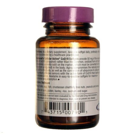 Bluebonnet Nutrition CoQ10 Ubiquinol 50 mg - 30 Cápsulas: Energia Celular e Bem-Estar para Brasileiros - Imagem 3