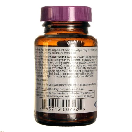 Bluebonnet Nutrition, Celular Active® CoQ10 Ubiquinol 100 mg - 30 Cápsulas - Image 3