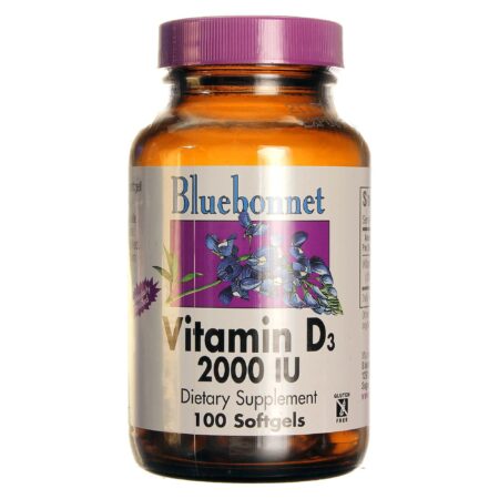 Bluebonnet Nutrition, Vitamina D3 2000 IU - 100 Cápsulas