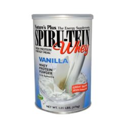 Nature's Plus Spiru-Tein Whey Baunilha 476g - Proteína Vegetal Nutritiva