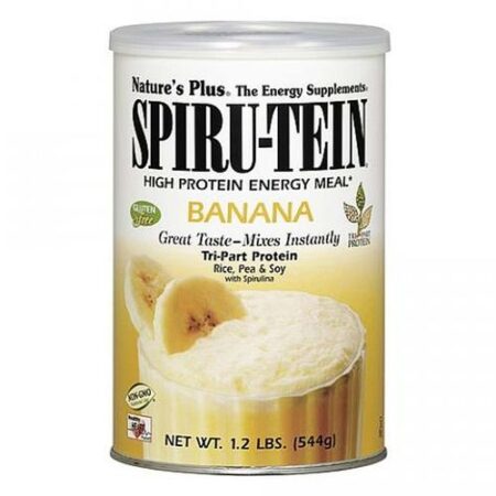 Nature's Plus, Proteína Spiru-Tein®, Banana - 544 g