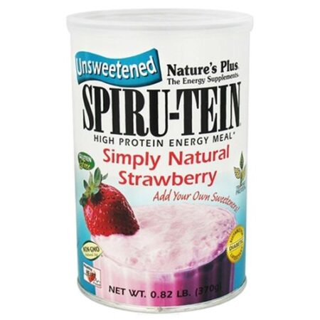 Nature's Plus, Spiru-Tein Suplemento de Proteína sem Açúcar - 370g