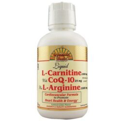 Dynamic Health Laboratories L-Carnitina com CoQ10 e L-Arginina Sabor Limão Lima 473ml