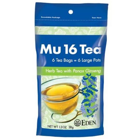 Eden Foods, Mu Chá 16 Ervas - 6 Saquinhos de Chá