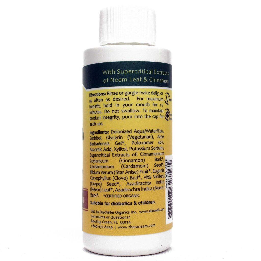 Organix South Enxaguante Bucal Neem e Canela - 60 ml: Higiene Oral Natural - Imagem 2