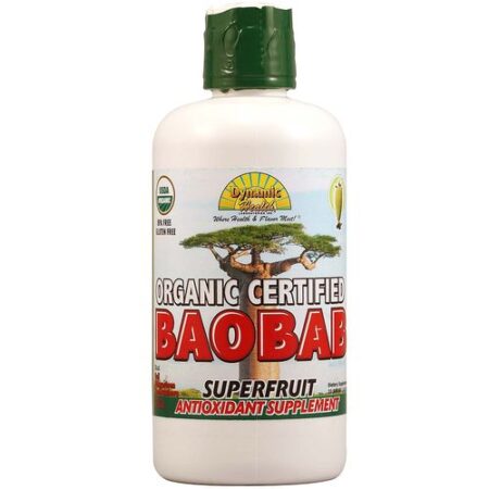 Dynamic Health Laboratories Baobab Orgânico Juice Mistura 33,8 onças fluidas