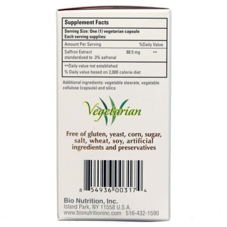 Bio Nutrition Extrato de Açafrão 50 Cápsulas Vegetarianas - Bem-Estar e Saúde no Brasil - Imagem 2